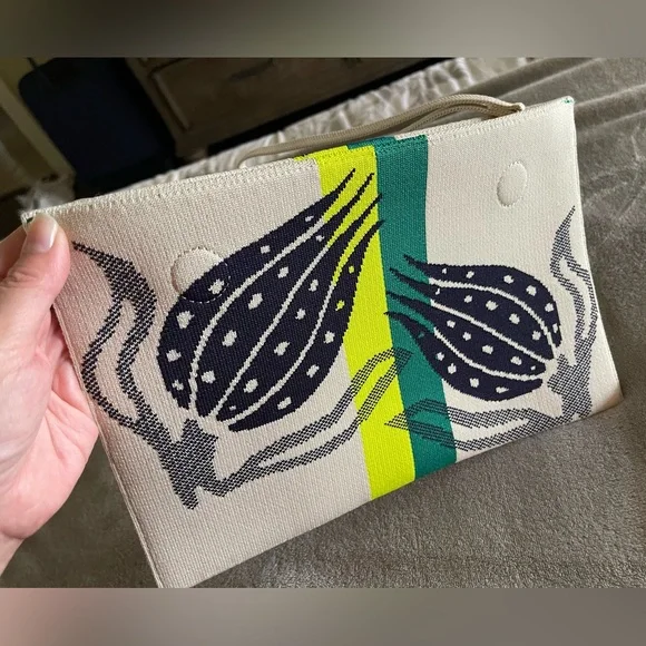 Rothy's RARE!! Botanical Navy Essential Pouch - Excellent condition - Picture 2 of 4